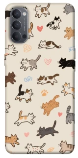 Чехол на Oppo Reno 4 Cat style ver.2 фото 1 из 1