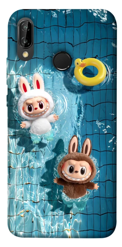 Чохол на Huawei P20 Lite Labubu in the pool фото 1 Чохол на Huawei P20 Lite Labubu in the pool фото 1 з 1