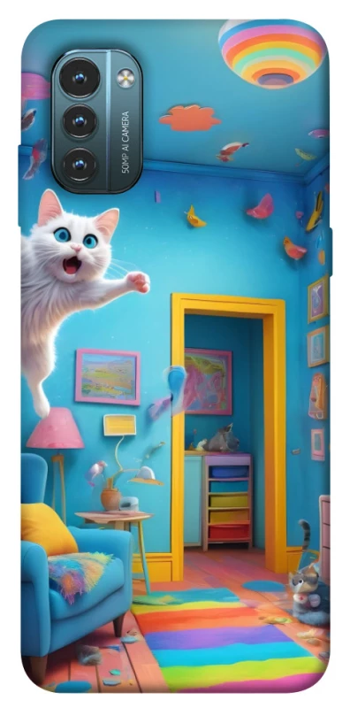 Чохол на Nokia G21 crazy cat фото 1 з 1