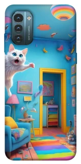 Чохол на Nokia G21 crazy cat фото 1 з 1