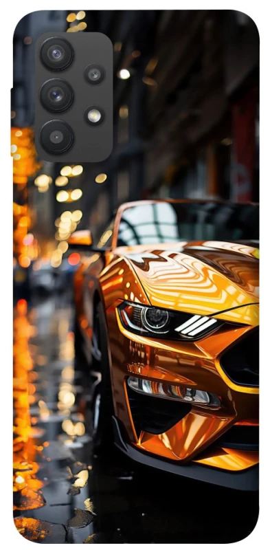 Чехол на Samsung Galaxy A32 (A325F) 4G Golden sports car фото 1 из 1