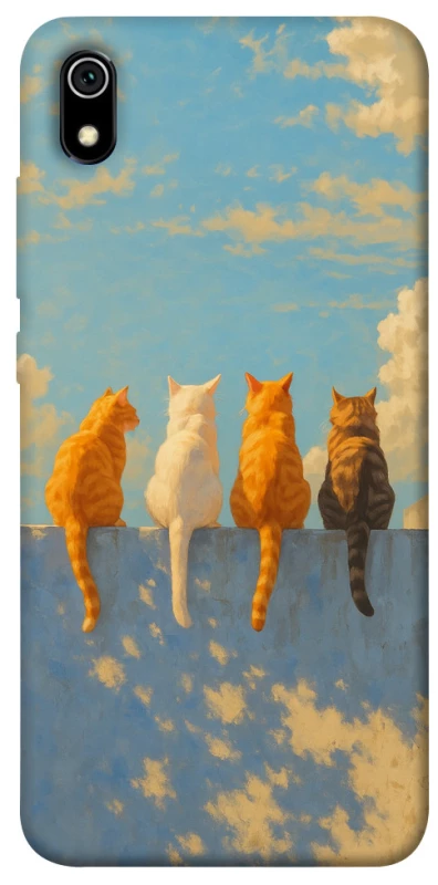 Чехол на Xiaomi Redmi 7A cats on wall фото 1 из 1