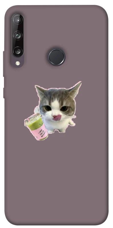 Чехол на Huawei P40 Lite E cat matcha фото 1 из 1