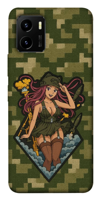 Чохол на Vivo Y15s Military Waifu фото 1 з 1