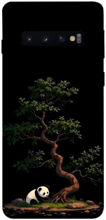 Чохол на Samsung Galaxy S10 Panda and tree фото 1 з 1