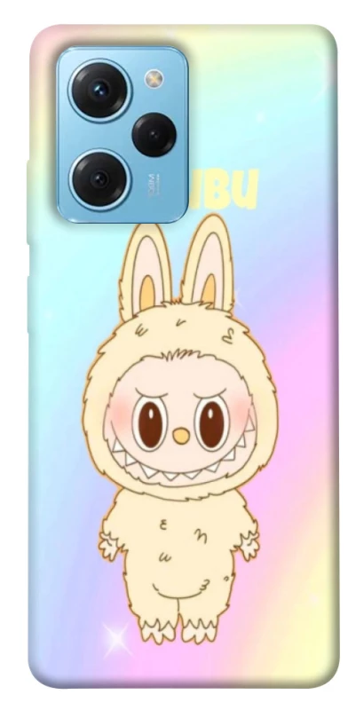 Чохол на Xiaomi Poco X5 Pro 5G Fluffy Rainbow Labubu фото 1 з 1