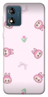 Чохол на Motorola Moto E13 Labubu Flower фото 1 з 1