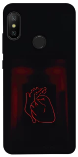 Чохол на Xiaomi Mi A2 Lite / Xiaomi Redmi 6 Pro Червоне серце фото 1 з 1