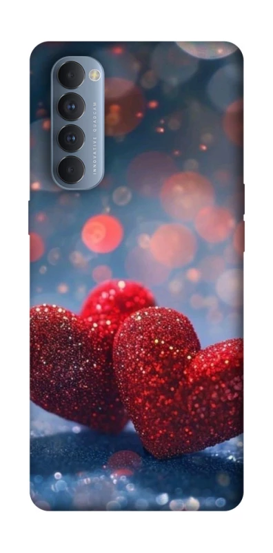 Чохол на Oppo Reno 4 Pro Red hearts фото 1 з 1