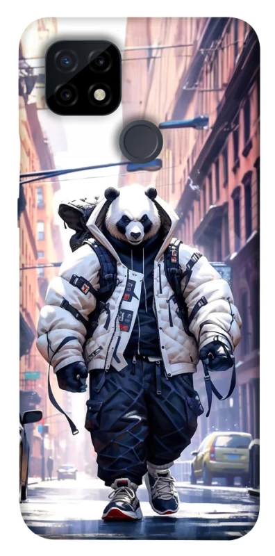 Чохол на Realme C21 Панда кур'єр фото 1 з 1