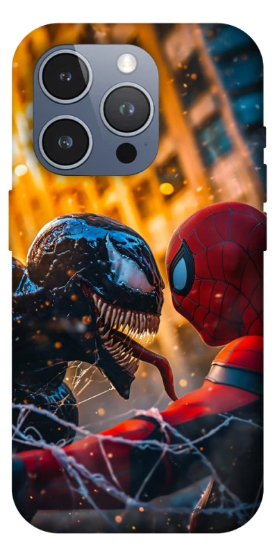 Чехол на Apple iPhone 16 Pro Max Venom vs Spiderman фото 1 из 1