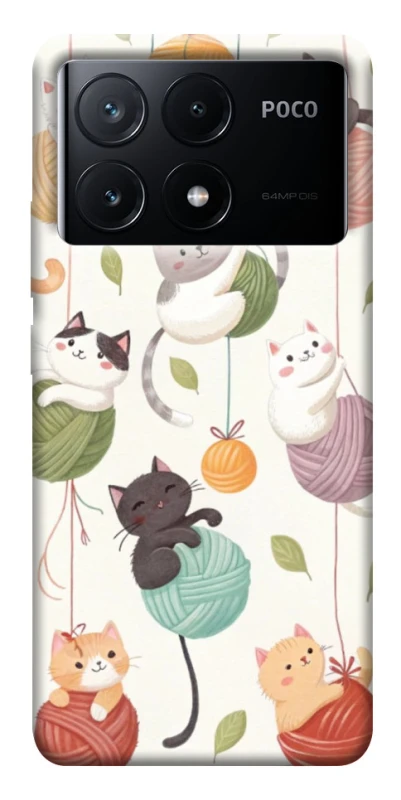 Чохол на Xiaomi Poco X6 Funny Kittens фото 1 з 1