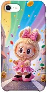 Чохол на Apple iPhone SE (2020) Labubu rainbow фото 1 з 1