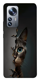 Чехол на Xiaomi 12 / 12X Кот-подглядыватель v2 фото 1 из 1