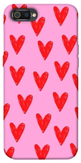 Чехол на Realme C2 Red hearts 2 фото 1 из 1