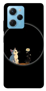 Чехол на Xiaomi Poco X5 Pro 5G Cat and flower фото 1 из 1