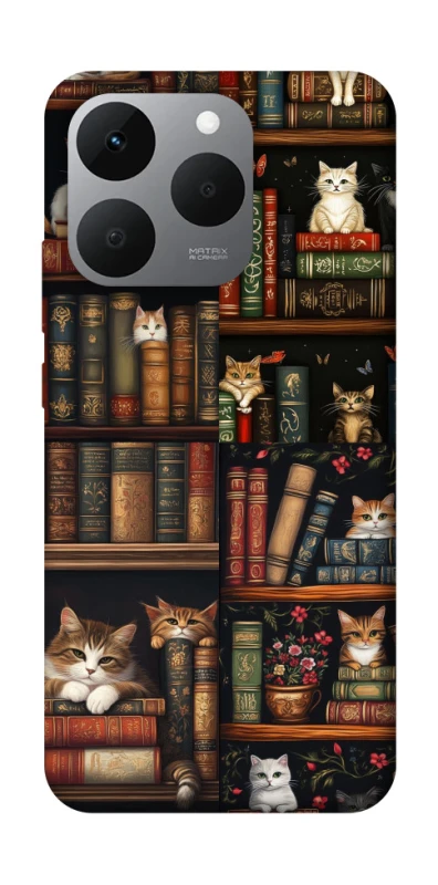 Чохол на Realme 15T Cats & Books фото 1 з 1