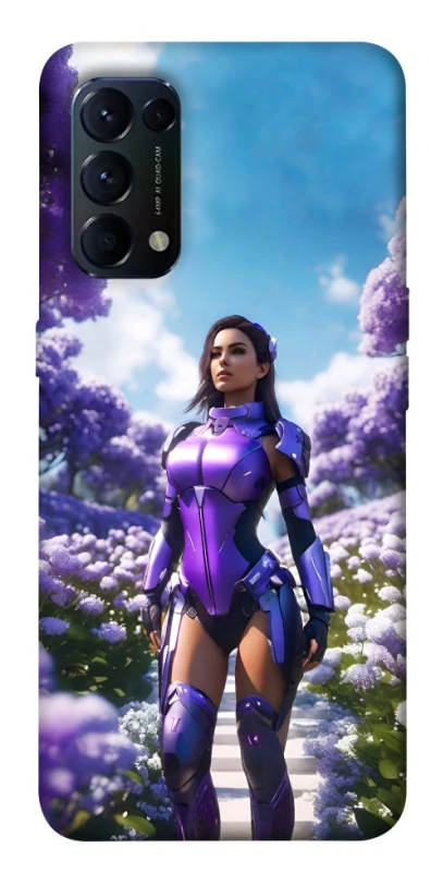 Чохол на Oppo Reno 5 4G Cyber space girl ver.4 фото 1 з 1