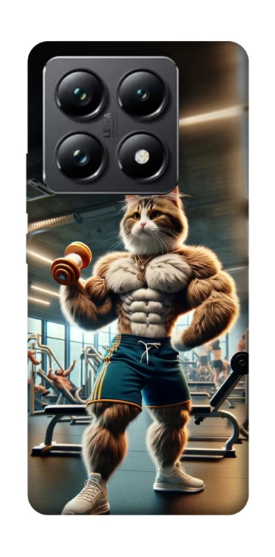 Чехол на Xiaomi 14T Pro Качок кот фото 1 из 1