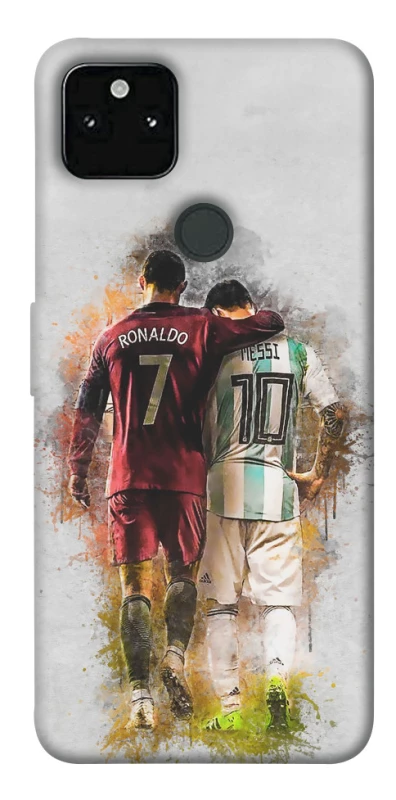 Чехол на Google Pixel 5A Ronaldo и Messi фото 1 из 1