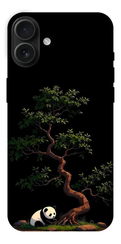 Чехол на Apple iPhone 16 Plus Panda and tree фото 1 из 1