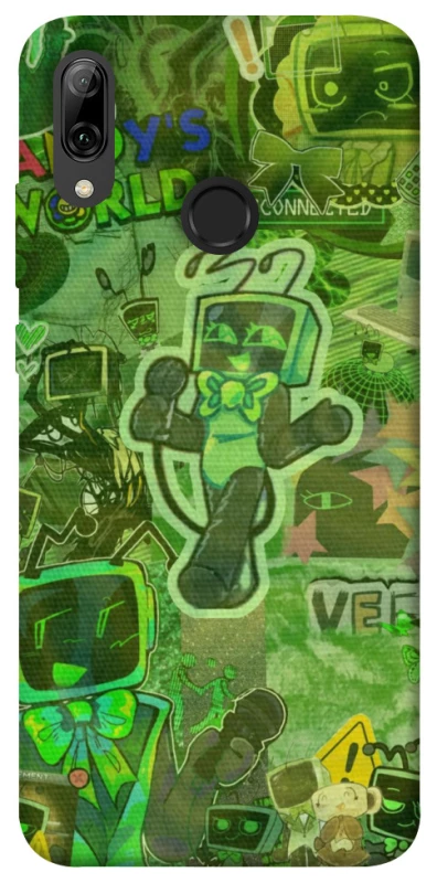 Чохол на Huawei P Smart (2019) Dandysworld tv green theme фото 1 з 1