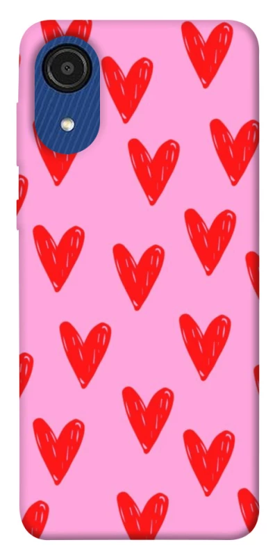 Чехол на Samsung Galaxy A03 Core Red hearts 2 фото 1 Чехол на Samsung Galaxy A03 Core Red hearts 2 фото 1 из 1
