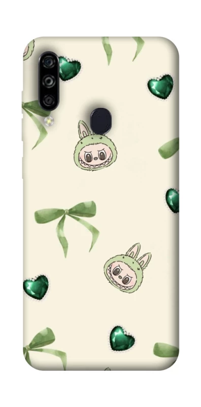 Чохол на ZTE Blade A7 (2020) Labubu Green Heart фото 1 з 1