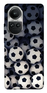 Чехол на Oppo Reno 10 Футбольные мячи фото 1 из 1