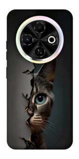 Чехол на TECNO Spark 30C Кот-подглядыватель v2 фото 1 из 1