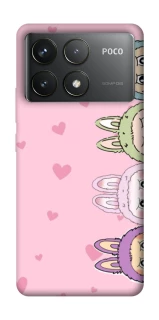 Чохол на Xiaomi Poco F6 Pro All Labubu 4 фото 1 з 1