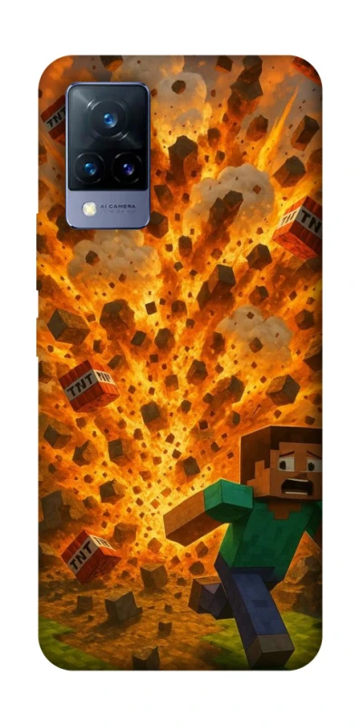 Чохол на Vivo V21 Minecraft v7 фото 1 з 1