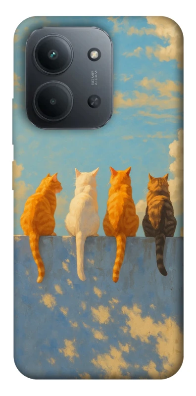 Чохол на Xiaomi Redmi 15C (EU) cats on wall фото 1 з 1