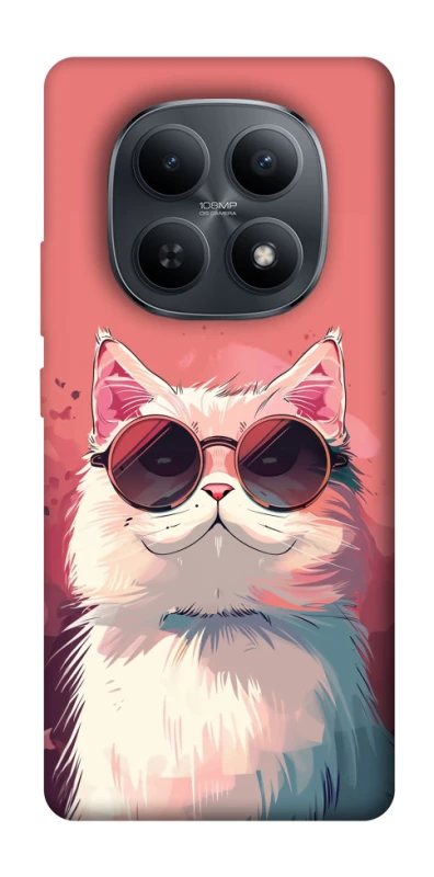 Чехол на Xiaomi Redmi Note 15 4G/5G (EU) Сat with glasses фото 1 из 1