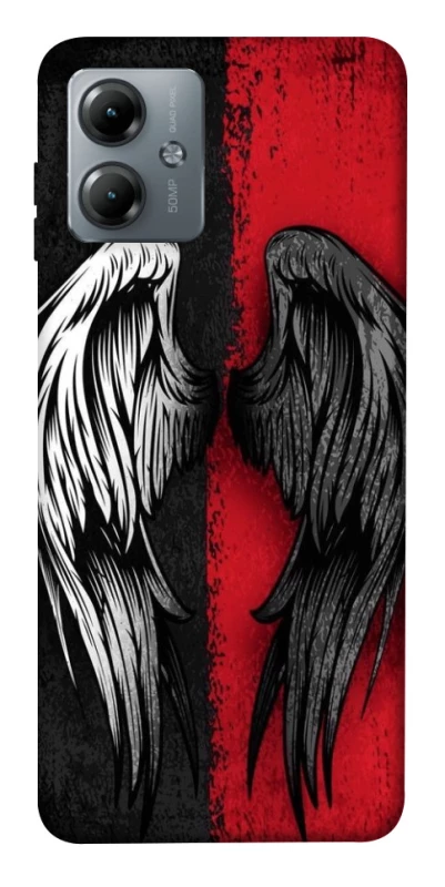 Чехол на Motorola Moto G14 Angel and Devil фото 1 из 1