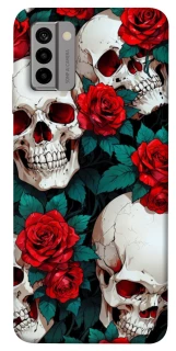 Чехол на Nokia G22 skull and rose фото 1 из 1