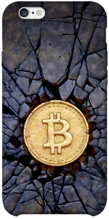 Чохол на Apple iPhone 6/6s plus (5.5") Bitcoin cracks фото 1 з 1