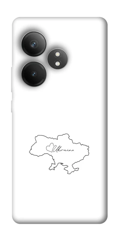 Чохол на Realme GT Neo 6 SE Ukraine map фото 1 з 1