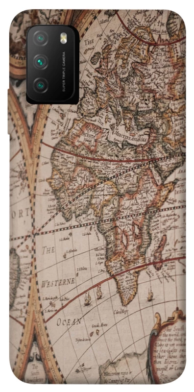 Чехол на Xiaomi Poco M3 Карта путешествий фото 1 из 1