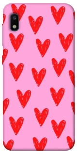 Чехол на Samsung Galaxy A10 (A105F) Red hearts 2 фото 1 из 1