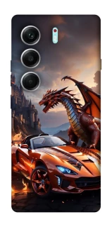 Чохол на Tecno Camon 40 Pro 5G Сar and dragon фото 1 з 1