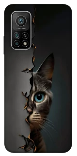 Чехол на Xiaomi Mi 10T Кот-подглядыватель v2 фото 1 из 1