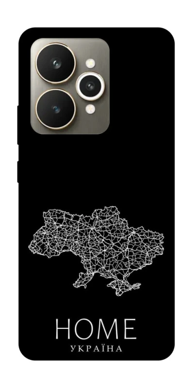 Чехол на Realme 15 Ukraine black map фото 1 из 1
