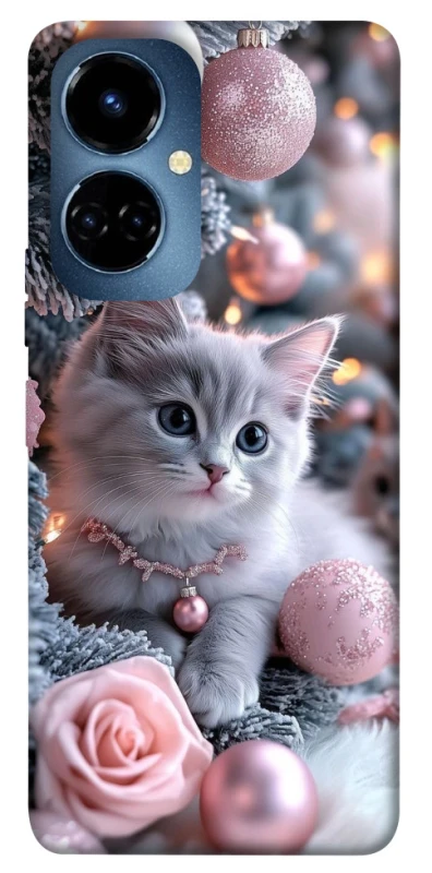 Чохол на TECNO Camon 19 Christmas Kitty фото 1 з 1