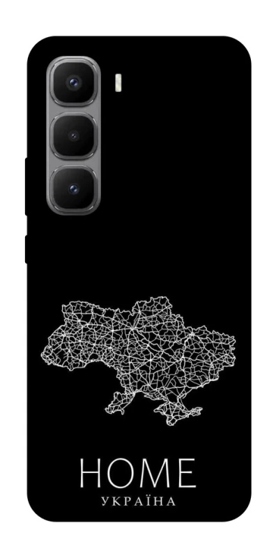Чехол на Infinix Hot 60 Pro+ Ukraine black map фото 1 из 1