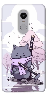 Чехол на Xiaomi Redmi Note 4X / Note 4 (Snapdragon) Samurai cat фото 1 из 1