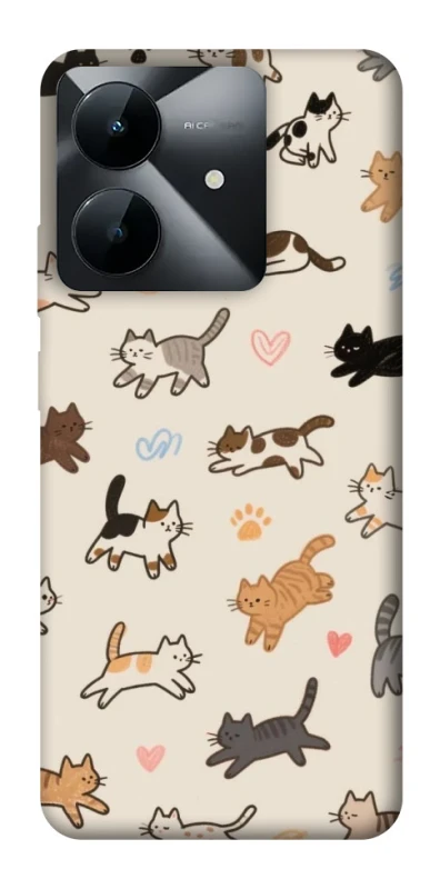Чехол на Realme Note 60x Cat style ver.2 фото 1 из 1