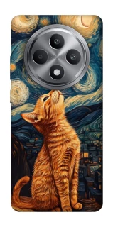 Чохол на Oppo Reno 12 F 4G van gogh cat фото 1 з 1