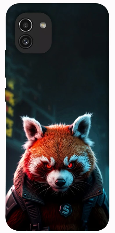 Чохол на Samsung Galaxy A03 Cyber Red Panda фото 1 з 1