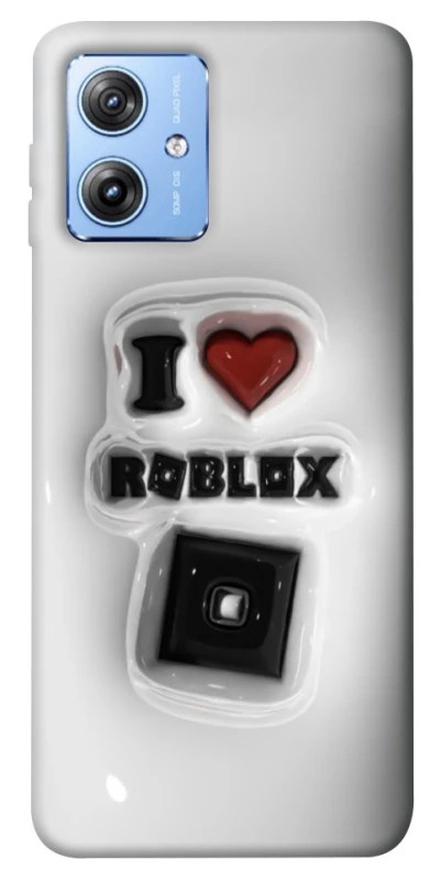 Чохол на Motorola Moto G84 I love Roblox фото 1 з 1
